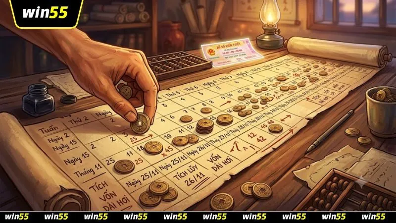 Kế hoạch phân bổ ngân sách dài ngày thể hiện kinh nghiệm chia vốn khi nuôi lô khung 247 của các tay chơi lão luyện.