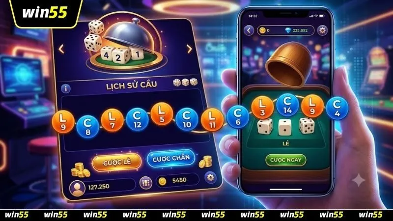 Chuỗi kết quả chẵn lẻ đan xen minh họa cho cách đặt xen kẽ chẵn lẻ khi cầu nhảy dây kéo dài