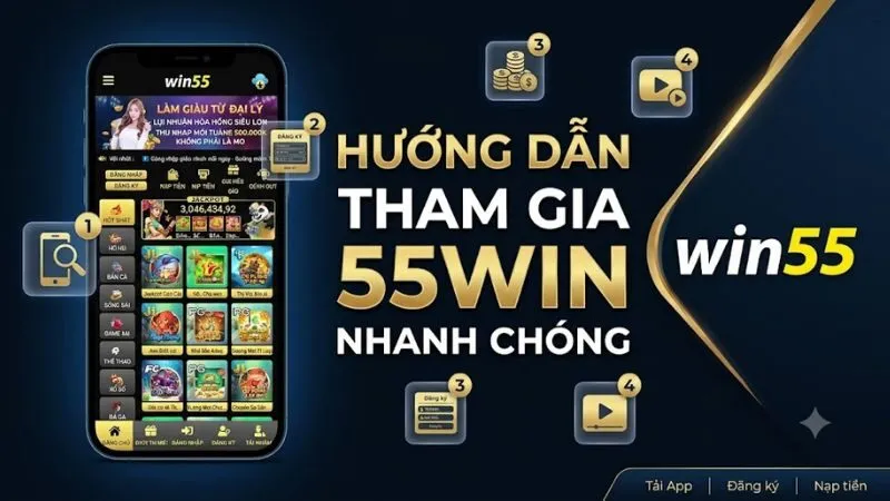 Hướng dẫn tham gia WIN55 online nhanh chóng