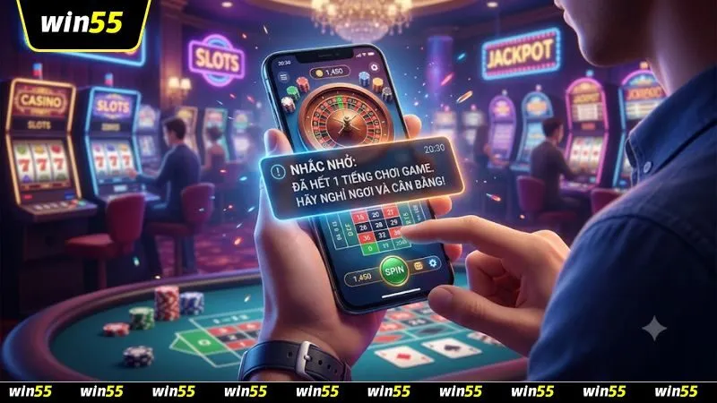 Sử dụng tính năng nhắc nhở trên điện thoại là cách kiểm soát thời gian khi chơi casino online hiệu quả